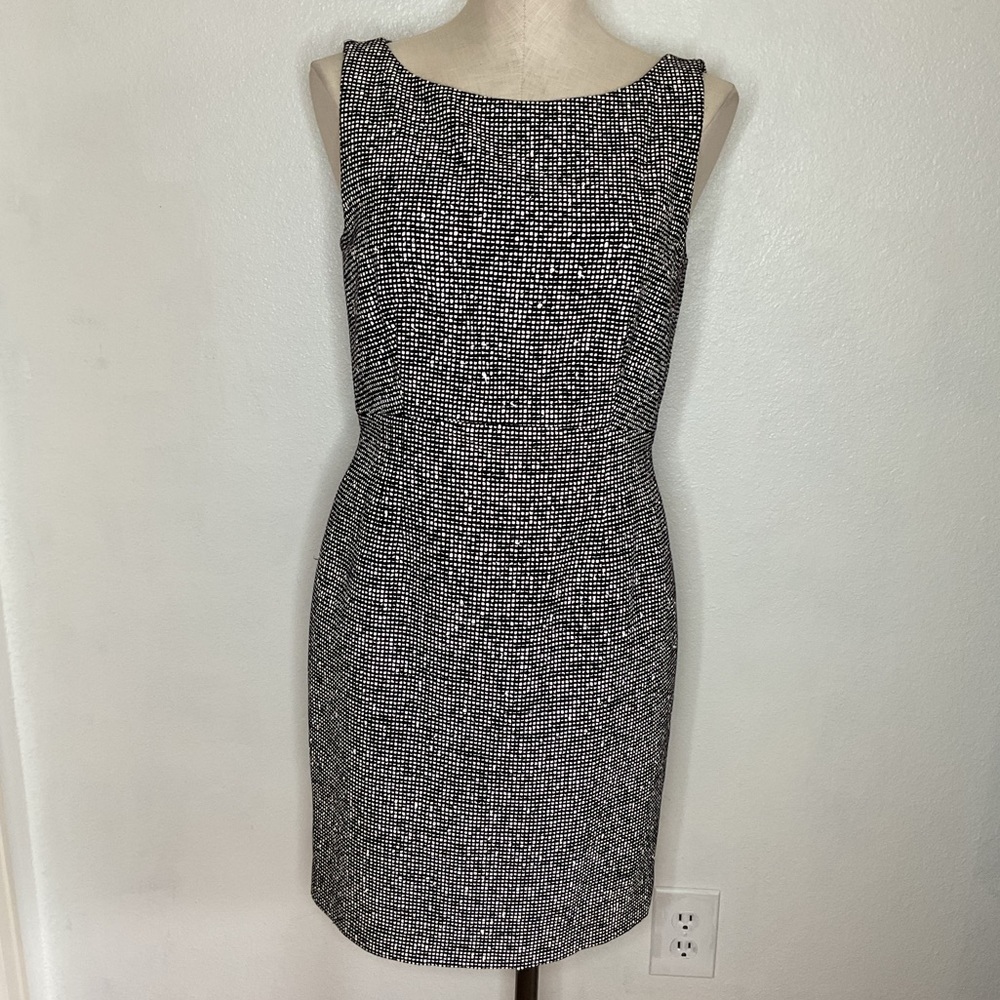 Escada Black and White Midi Dress